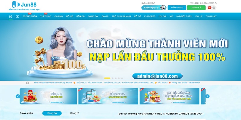 Nhà cái Jun88 đang được đánh giá cao hiện nay